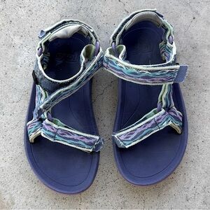 Unisex Blue/Purple/Teal Kids Teva Hurricane XLT 2 Sport - Size 12 Sandals